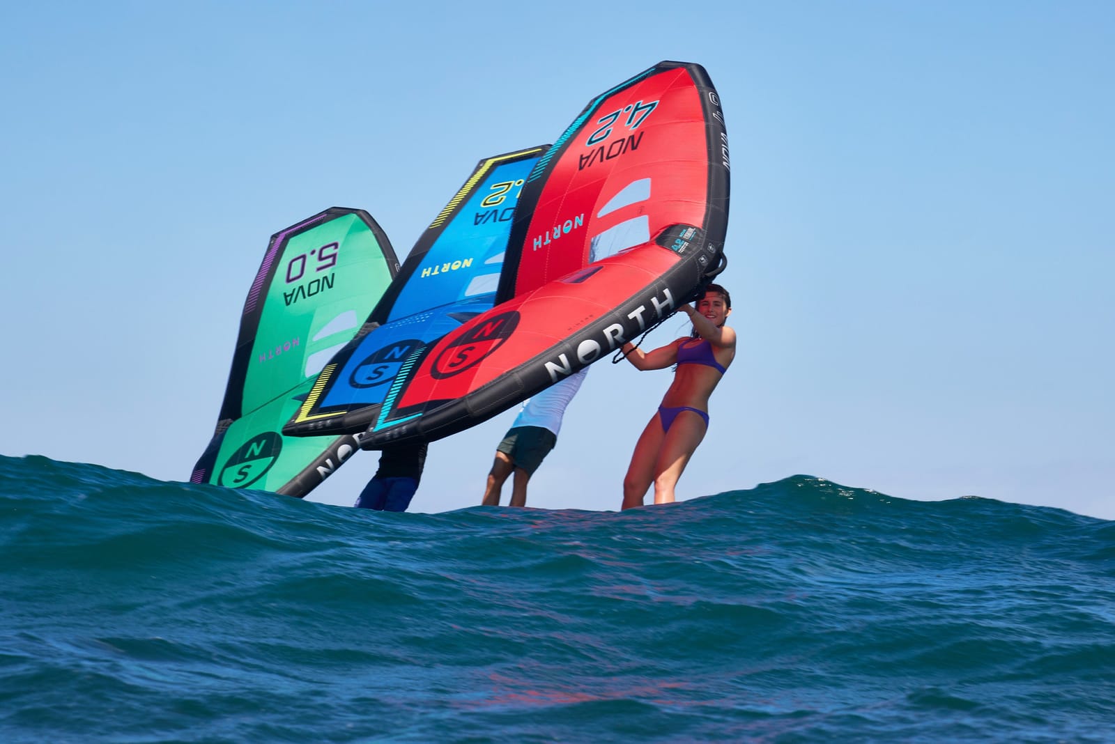 Launch of the North Nova V4 Wing. Wing Foil wing 2024 from north foils.